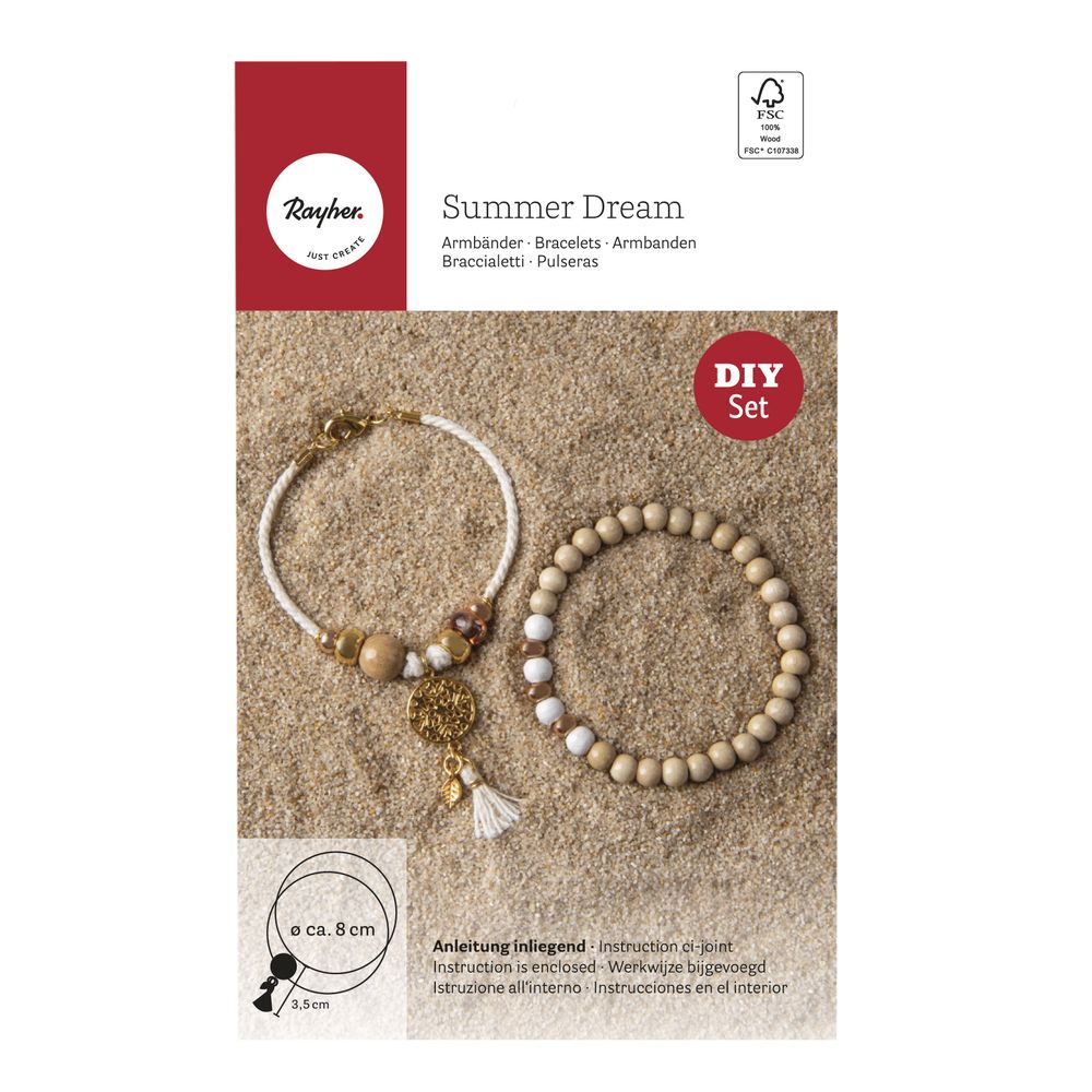Bastelset Armbänder Summer Dream , FSC 100%