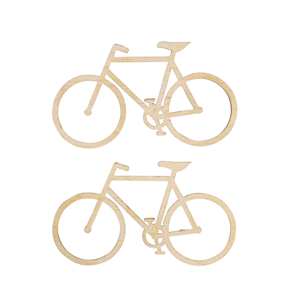 Holz Deko Fahrrad, FSC Mix Credit, natur