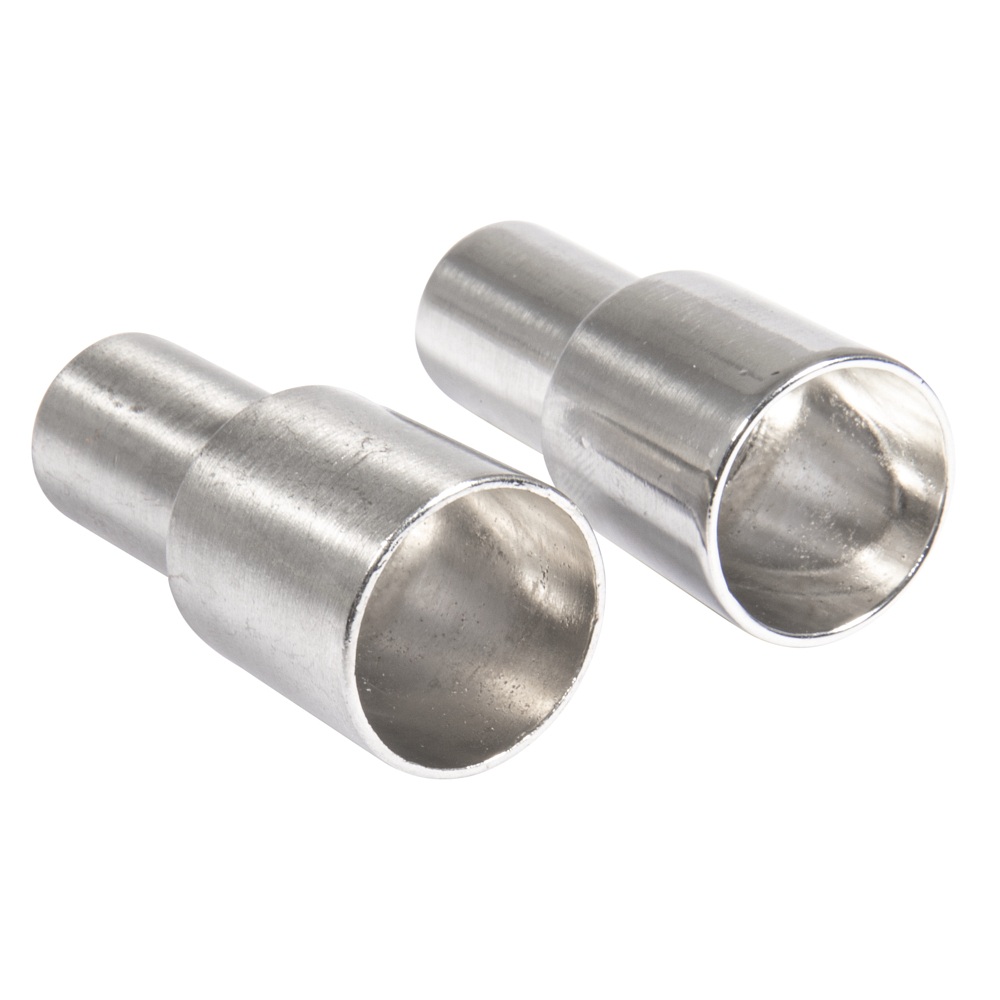Metall Flaschenkerzenhalter für Stabkerzen, silber