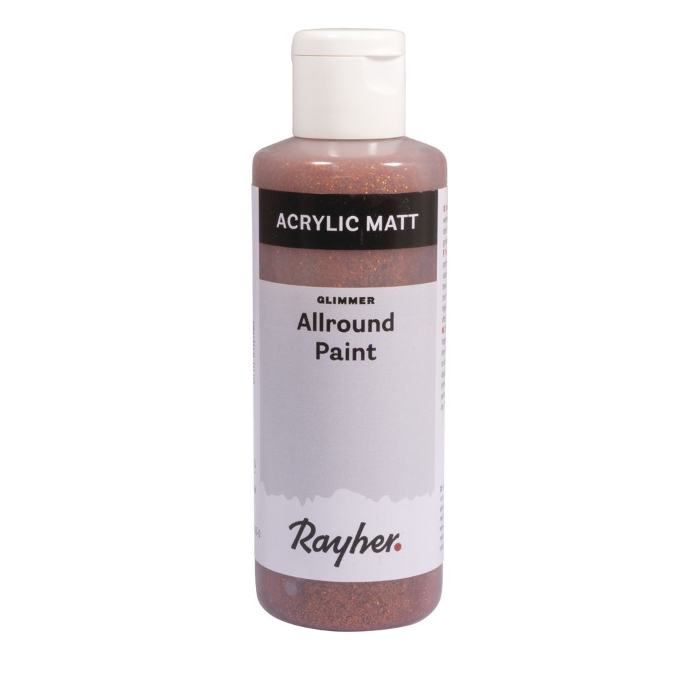 Acrylfarbe Glimmer brillant kupfer, 80 ml