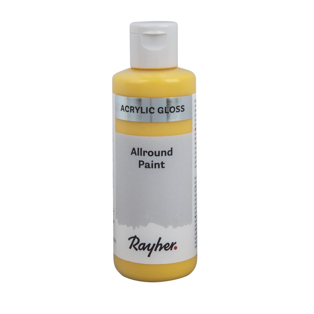 Rayher Allround Paint Gloss Acrylfarbe goldgelb