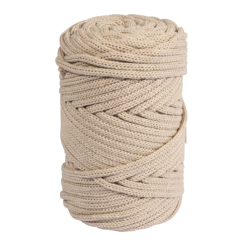 Braidy Recycling Garn, geflochten, 4 mm ø, sand