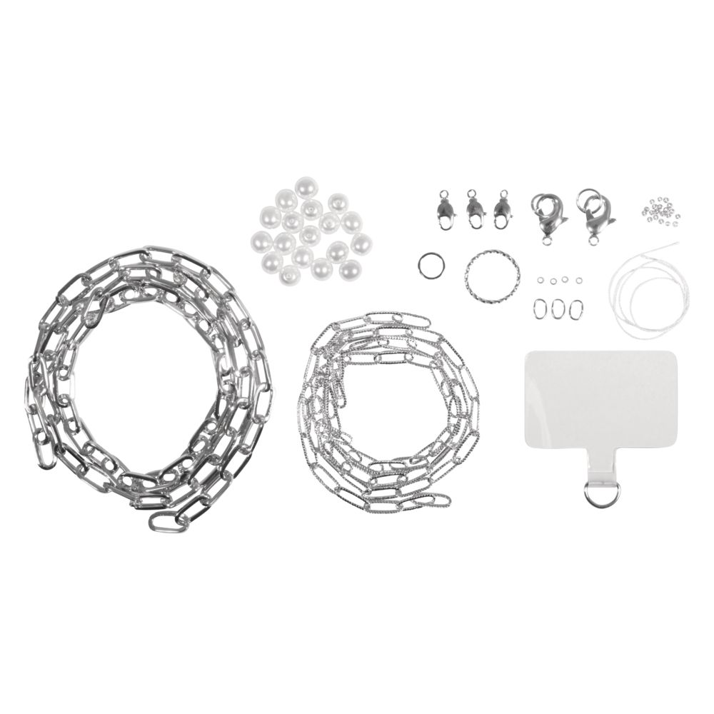 Bastelset Handykette Click & Match silber