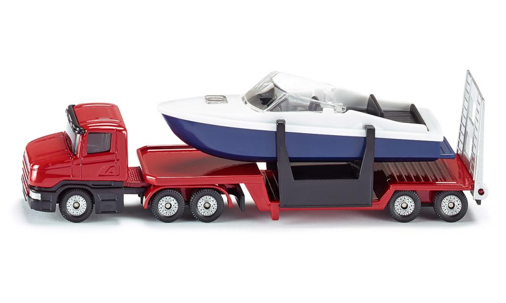 Siku – Tieflader mit Boot