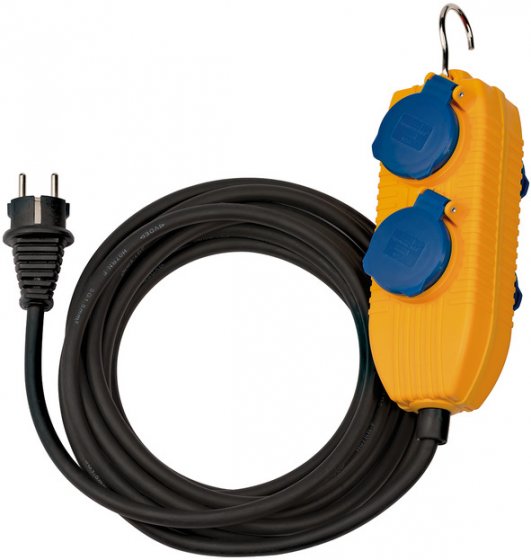 Brennenstuhl Baustellenkabel IP54 mit Powerblock, 4-fach, 10 m