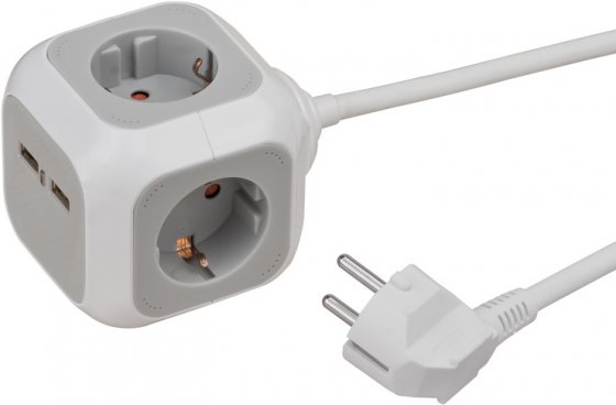 Brennenstuhl ALEA-Power USB-Charger Steckdosenwürfel 4-fach