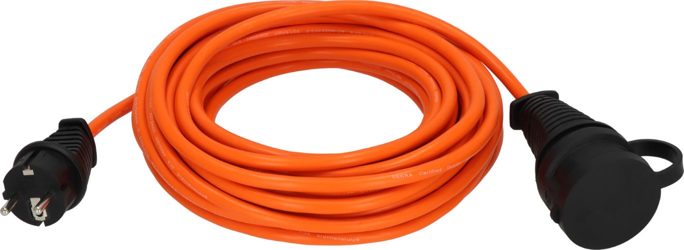BREMAXX Outdoor-Verlängerungskabel (10m Kabel in orange)