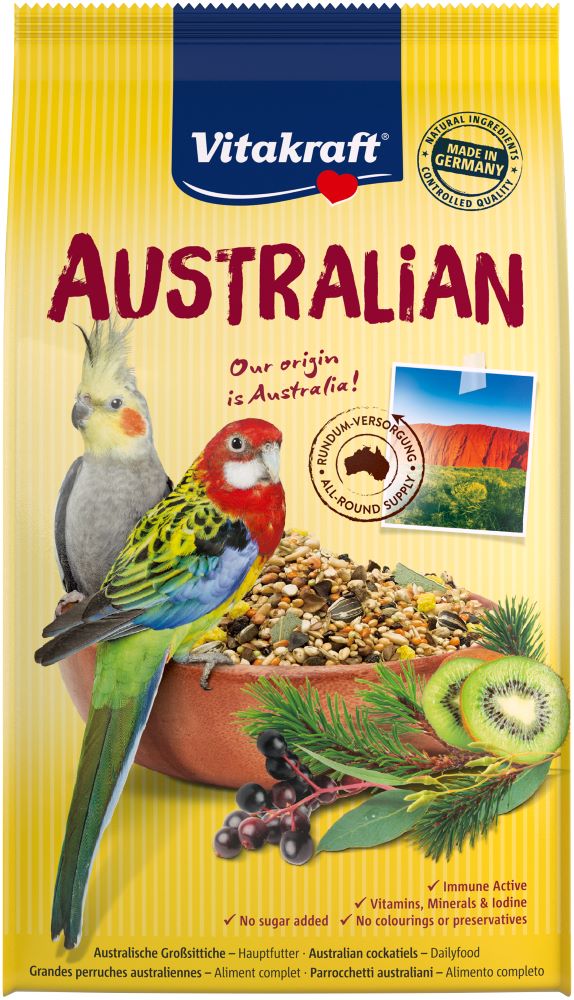 Vitakraft Australian für australische Großsittiche 750g