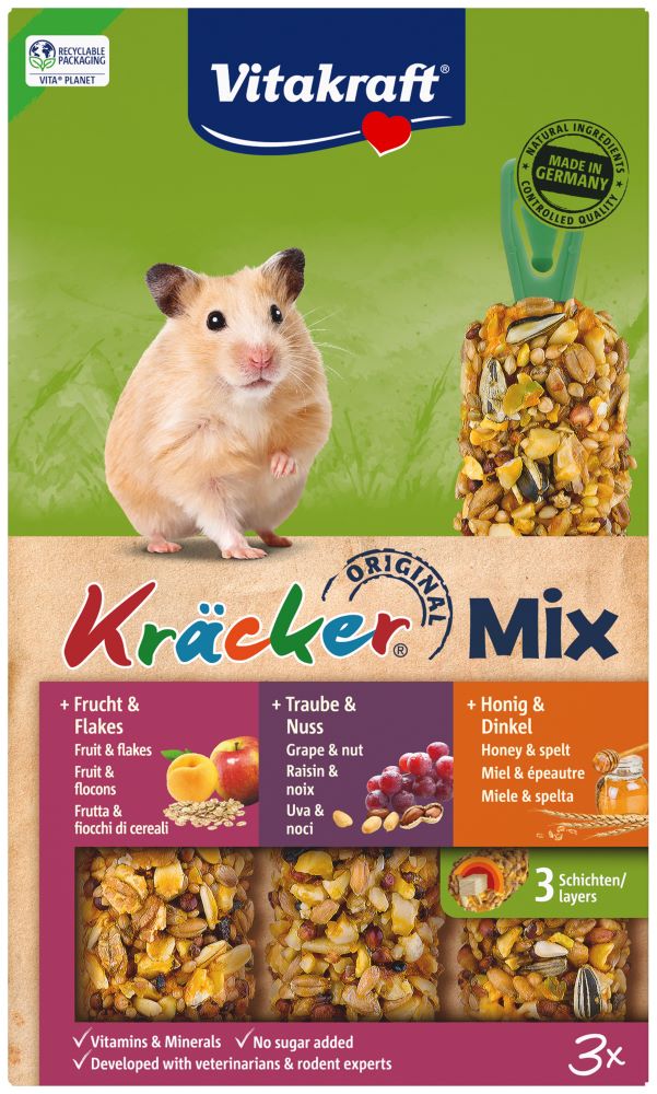 Vitakraft Kräcker Mix Honig / Nuss / Frucht