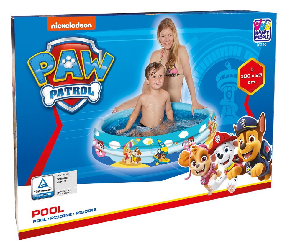 Paw Patrol 3-Ring Pool, 100 x 23 cm