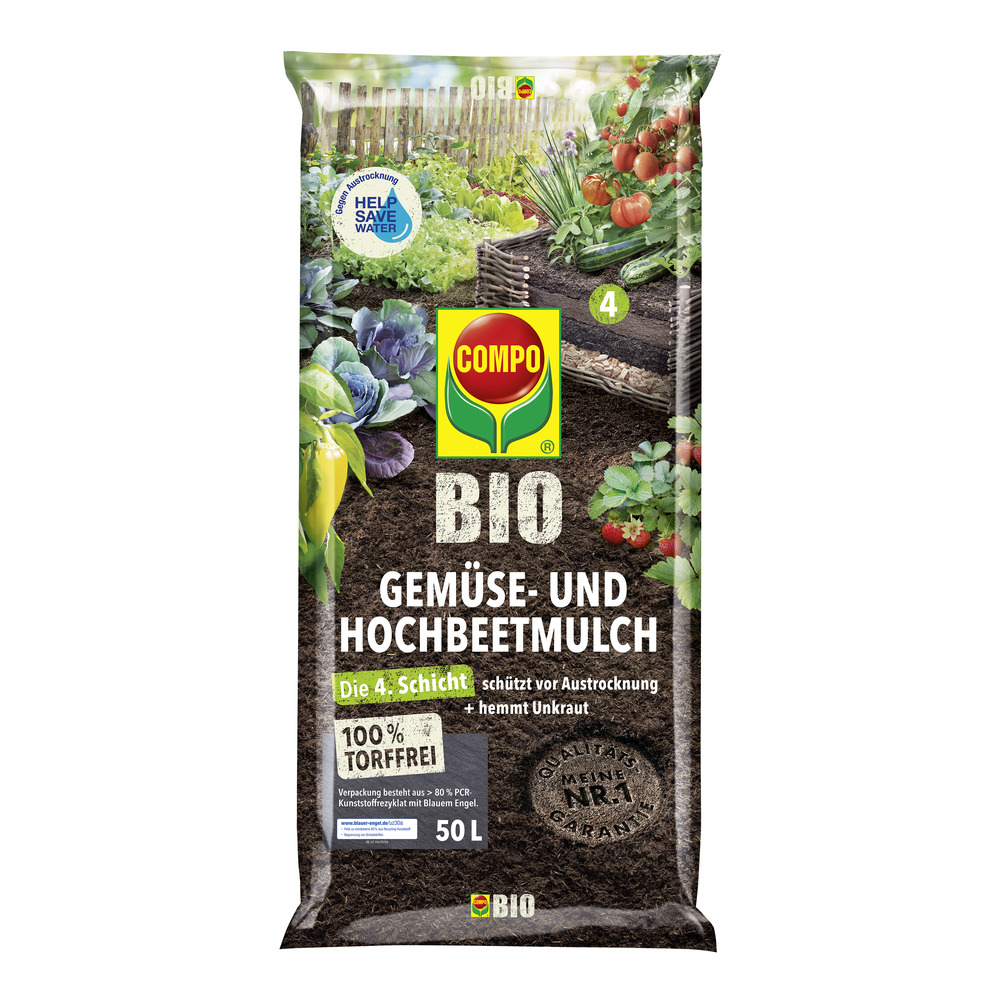 BIO Gemüse- und Hochbeetmulch torffrei 50 L