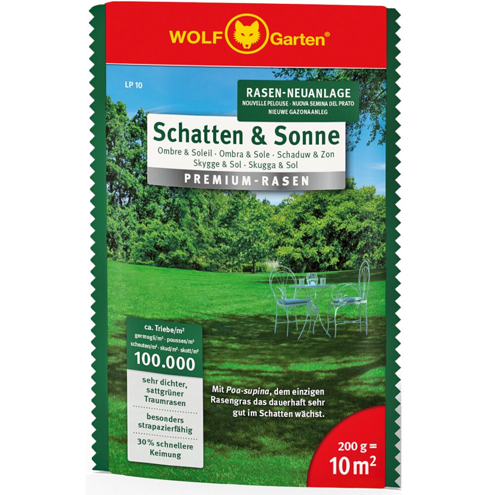 Premium Rasen Schatten & Sonne 200 g