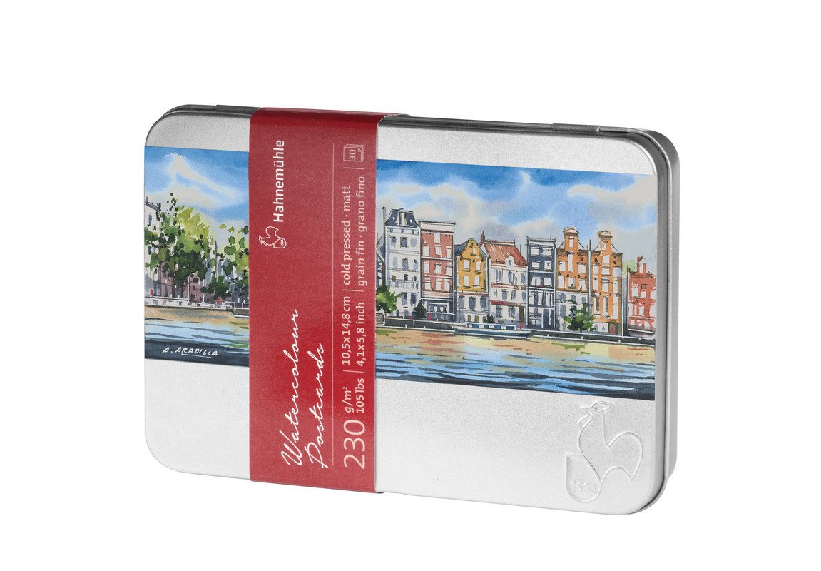 Aquarellpostkarten in Metallbox 10650150