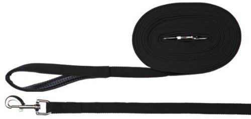 Trixie Schleppleine Gurtband schwarz, 5 m/20 mm