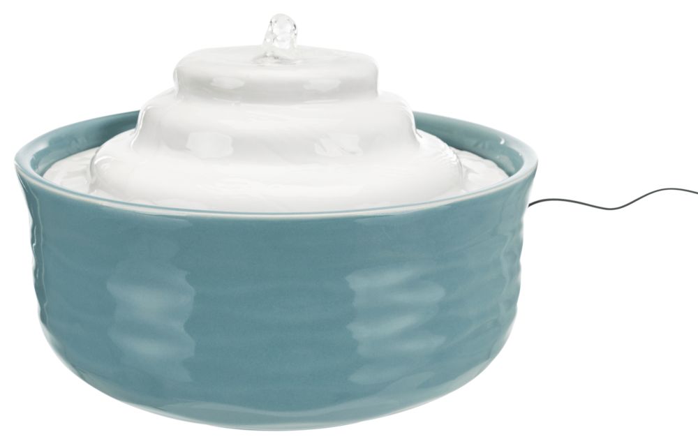 Trixie Trinkbrunnen 1,5l petrol weiß