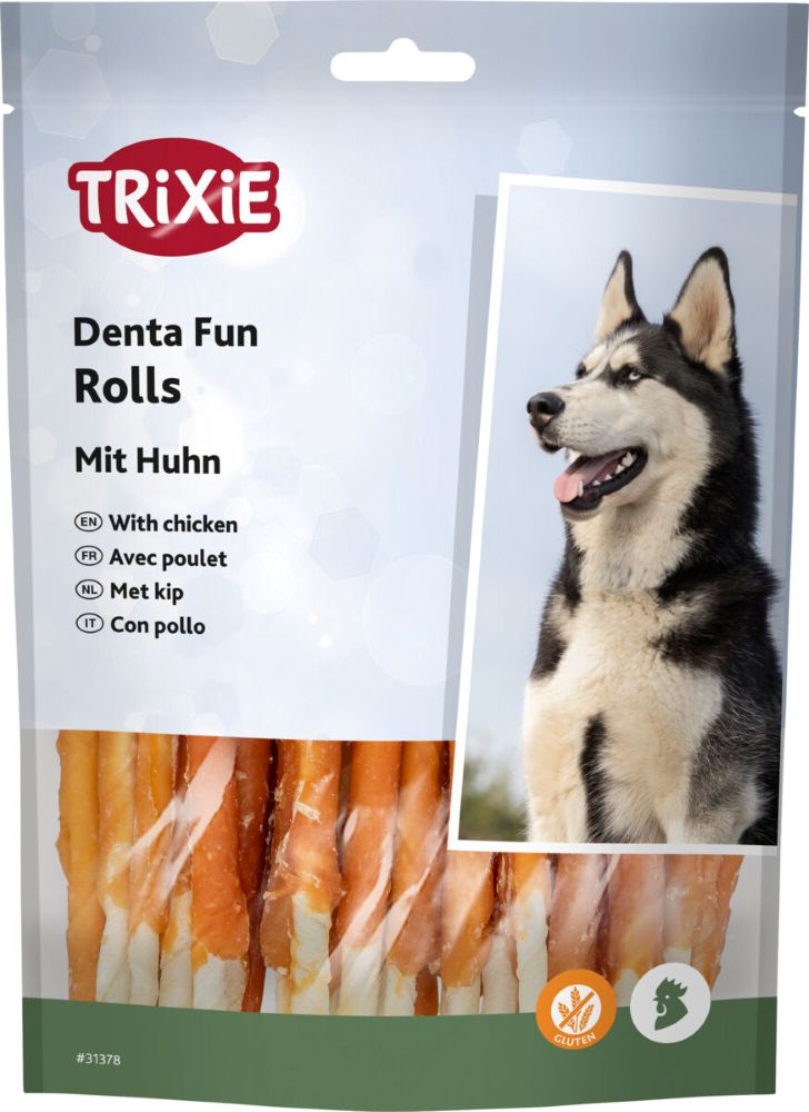 Trixie Dentafun Kaurollen 70g Huhn verpackt