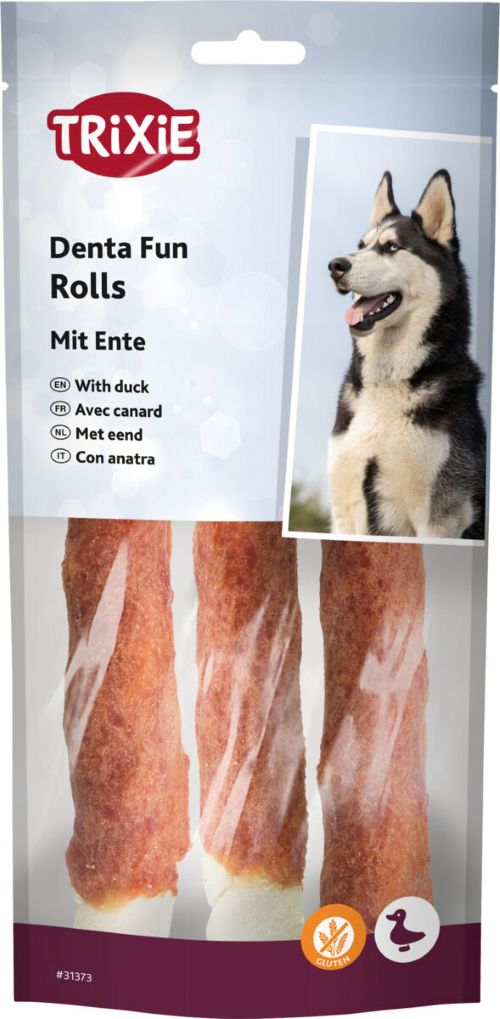 Trixie Denta Fun Kaurollen mit Ente, 3 St. / 250 g