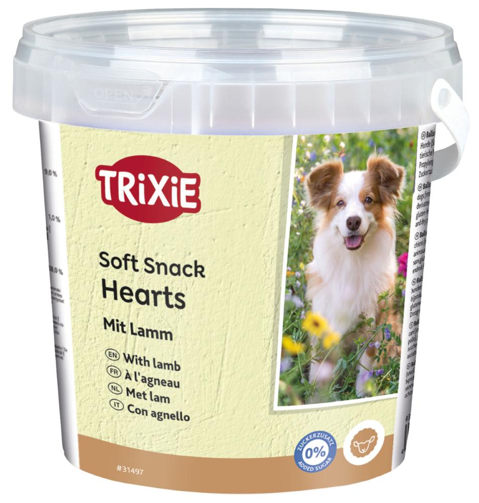 Trixie Soft Snack Hearts mit Lamm, 500g Eimer