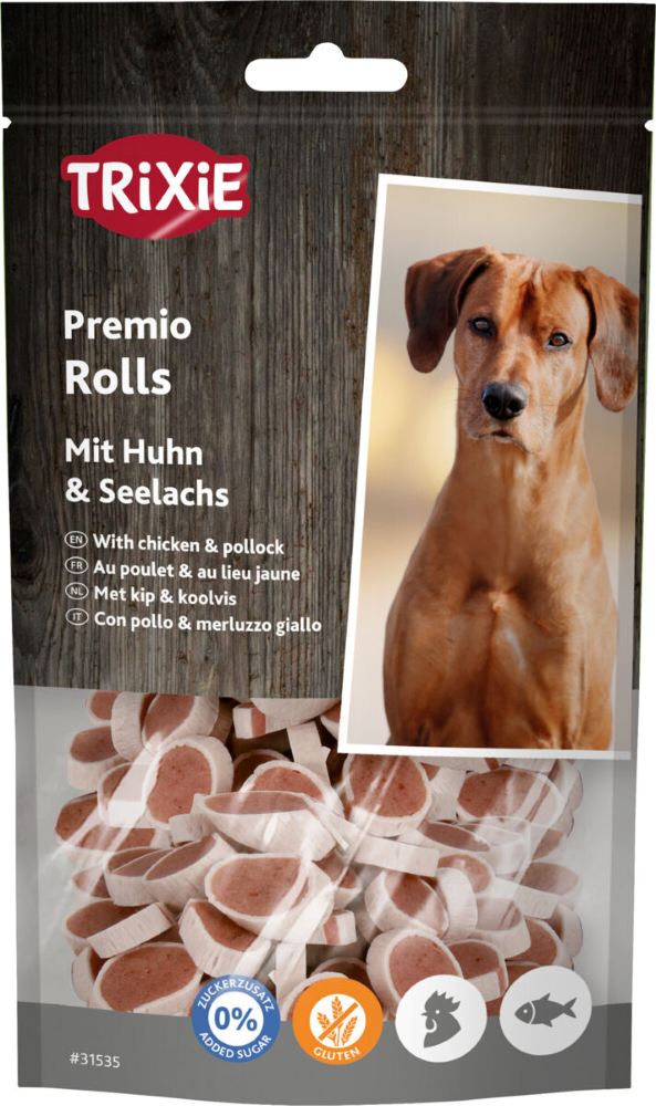 Trixie PREMIO Rolls mit Huhn & Seelachs, 75 g
