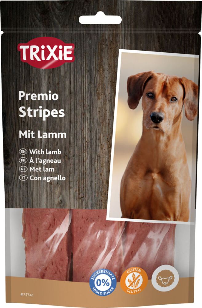 Trixie Premio Stripes mit Lamm, 100 g