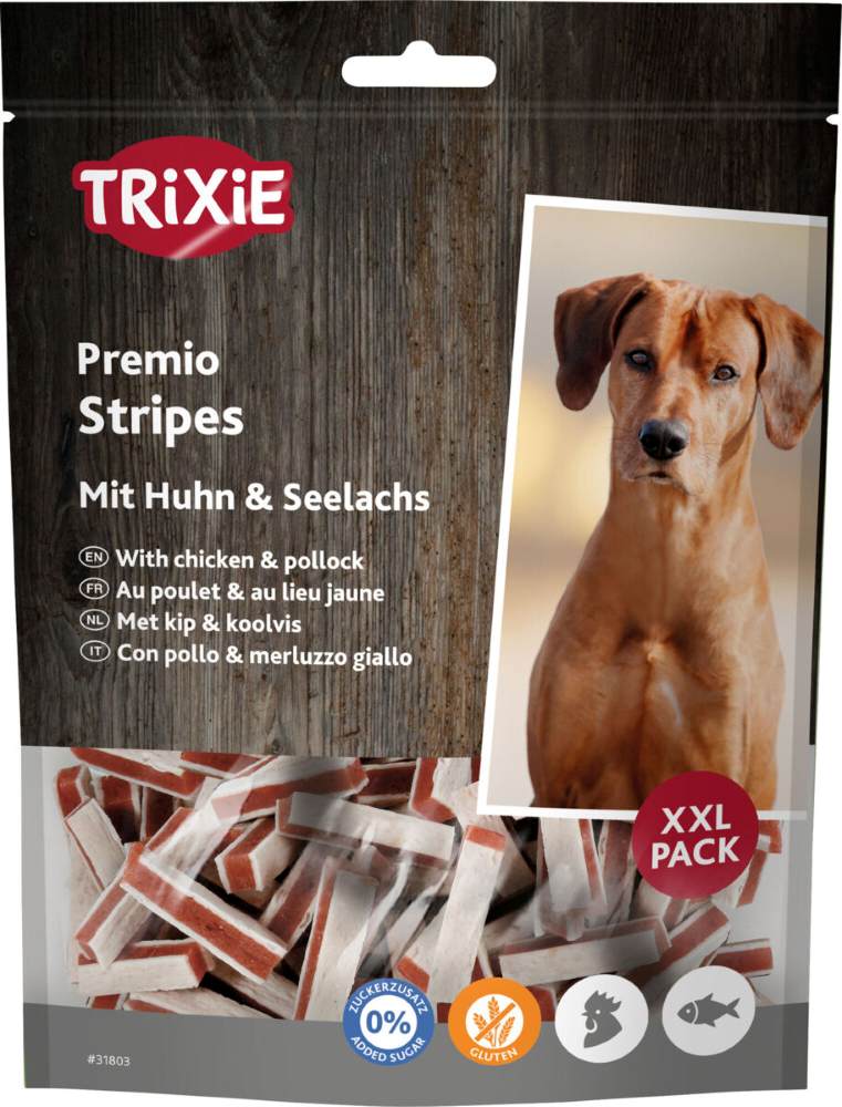 Trixie Premio Stripes mit Huhn & Seelachs XXL, 300 g
