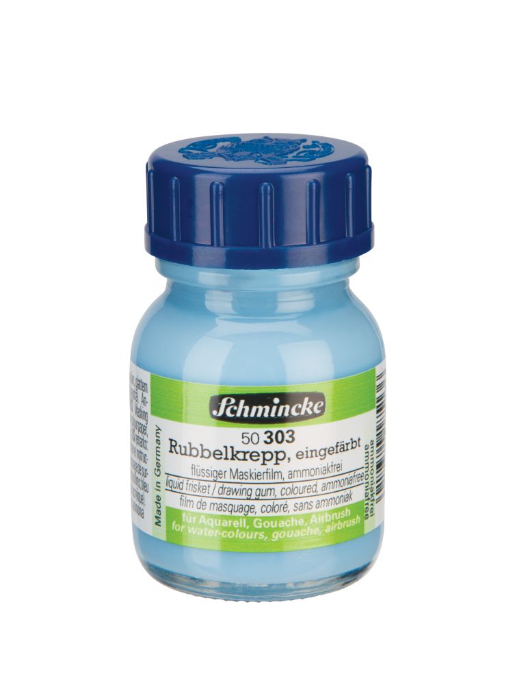 Rubbelkrepp blau eingefärbt, 20ml