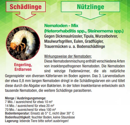 Dr. Stähler Nematoden – Mix (Heterorhabditis, Steinernema)