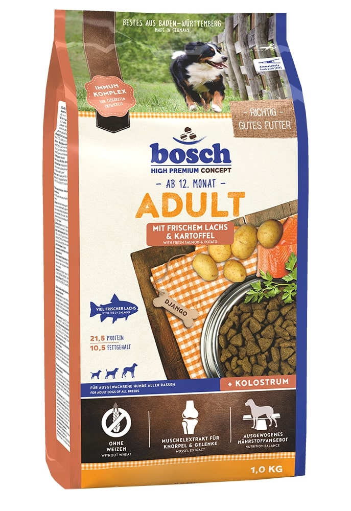 Bosch Adult mit frischem Lachs & Kartoffel, 1 kg