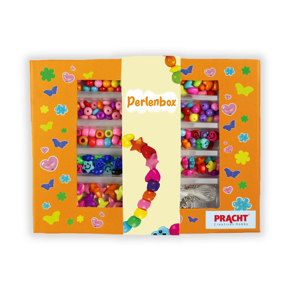 Pracht Perlenbox Kunststoffperlen mix