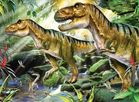 Malen nach Zahlen – Dinosaurier