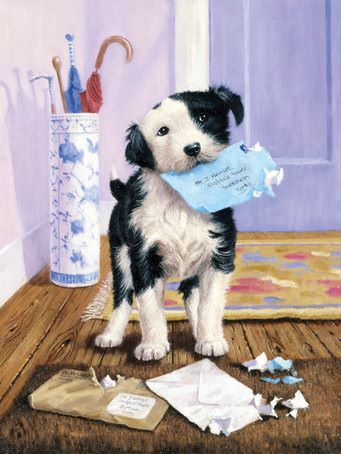 Malen nach Zahlen Junior – Hund mit Post