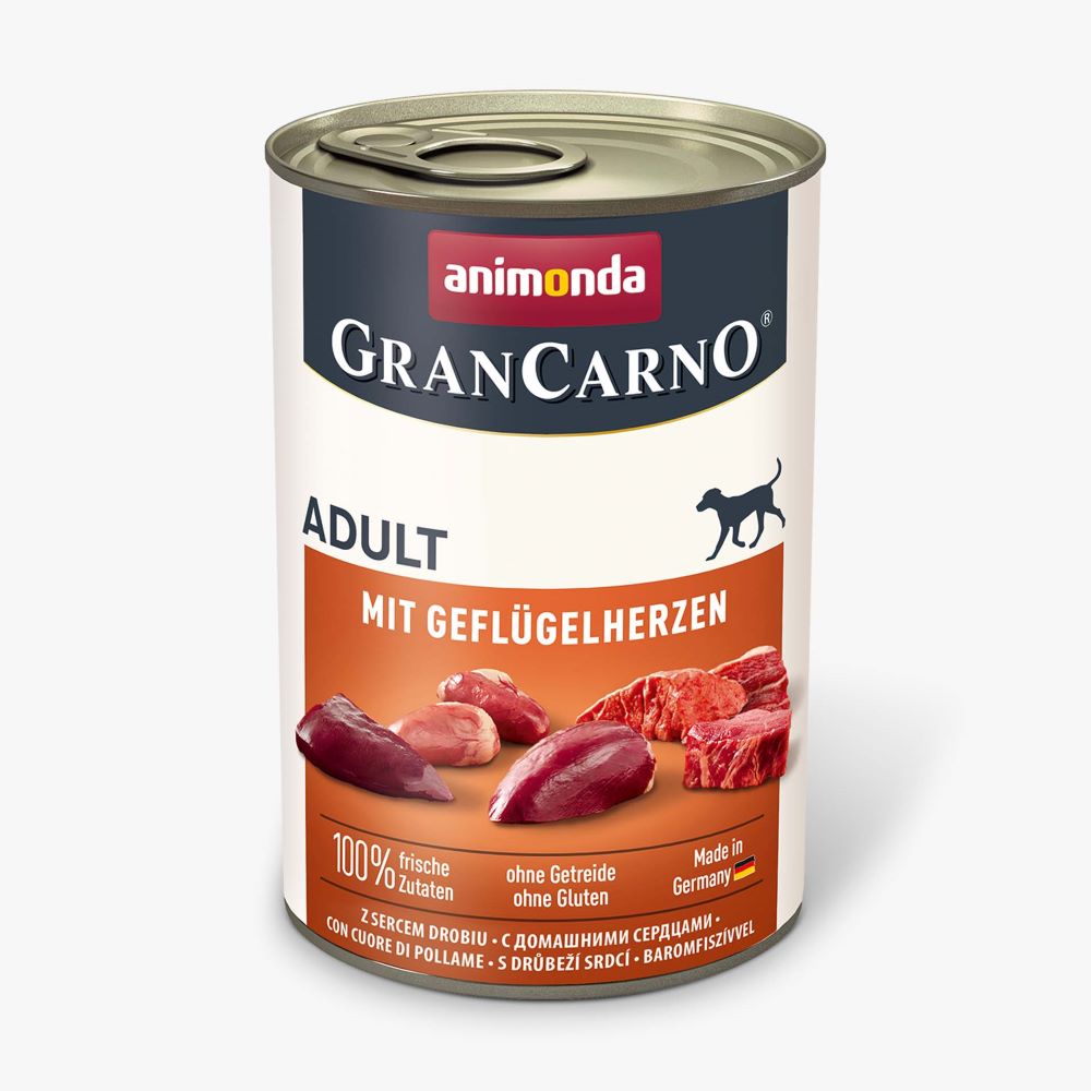 GranCarno Adult Geflügelherzen 400g