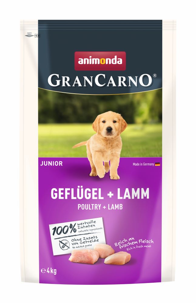 GranCarno Junior Geflügel + Lamm, 4 kg