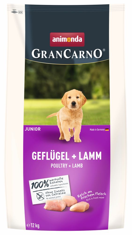 GranCarno Junior Geflügel + Lamm, 12 kg