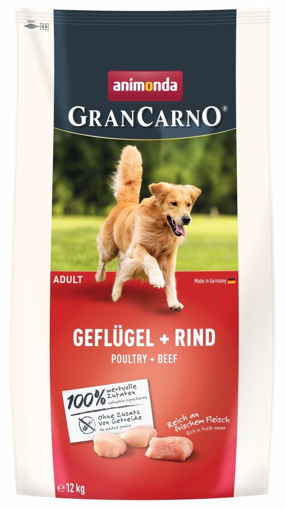 GranCarno Adult Geflügel + Rind, 12 kg