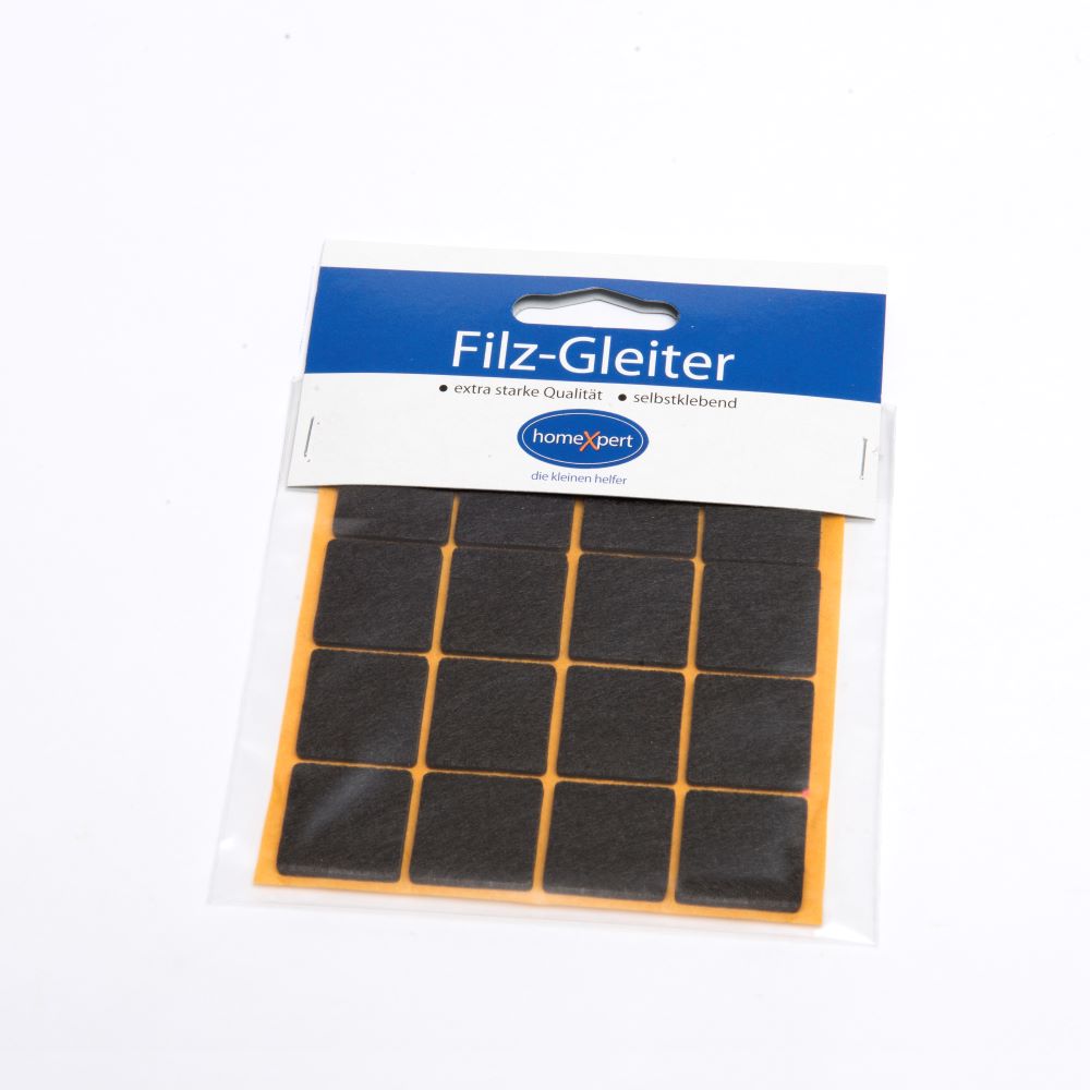 Filz-Gleiter Eckig Braun