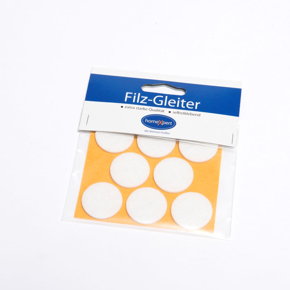 Filzgleiter Filz weiß selbstklebend
