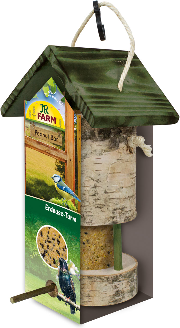 JR FARM Peanut Bar Erdnuss-Turm inkl. Nachfüller