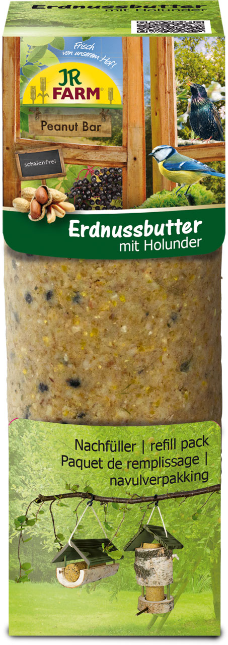 JR FARM Peanut Bar Erdnussbutter mit Holunder