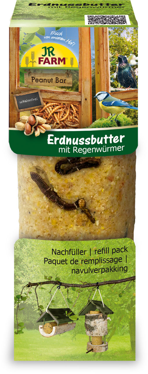 JR FARM Peanut Bar Erdnussbutter mit Regenwürmern