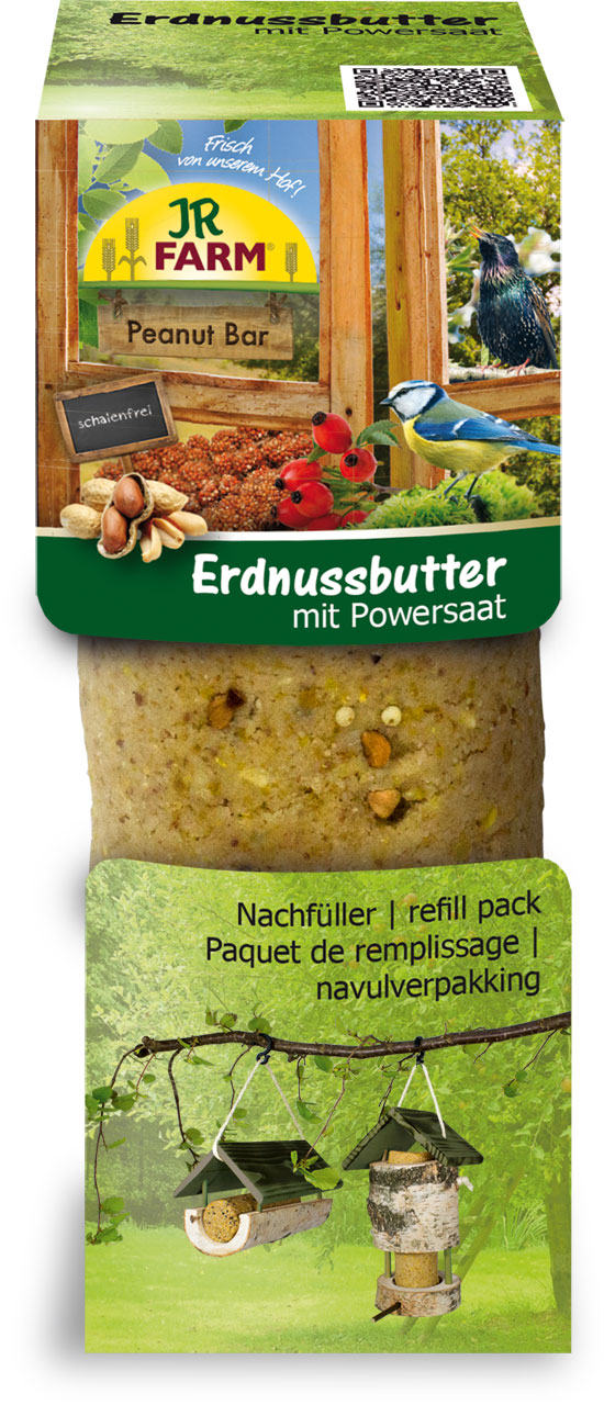 JR FARM Peanut Bar Erdnussbutter mit Powersaat