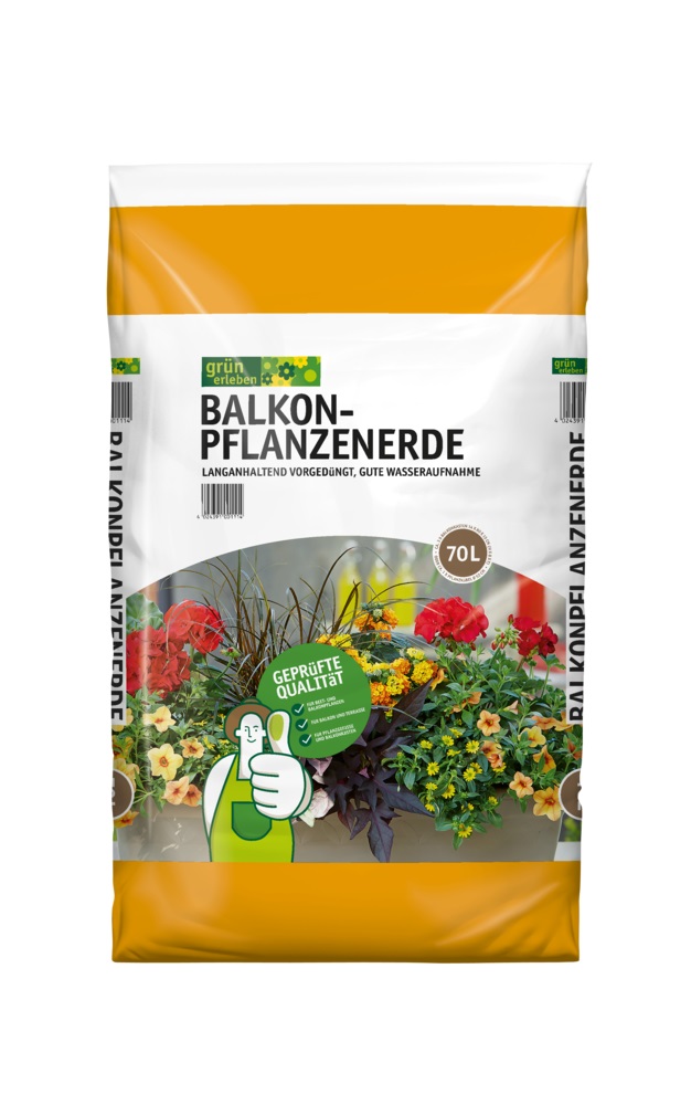 GRÜN ERLEBEN Balkonpflanzenerde 70 L