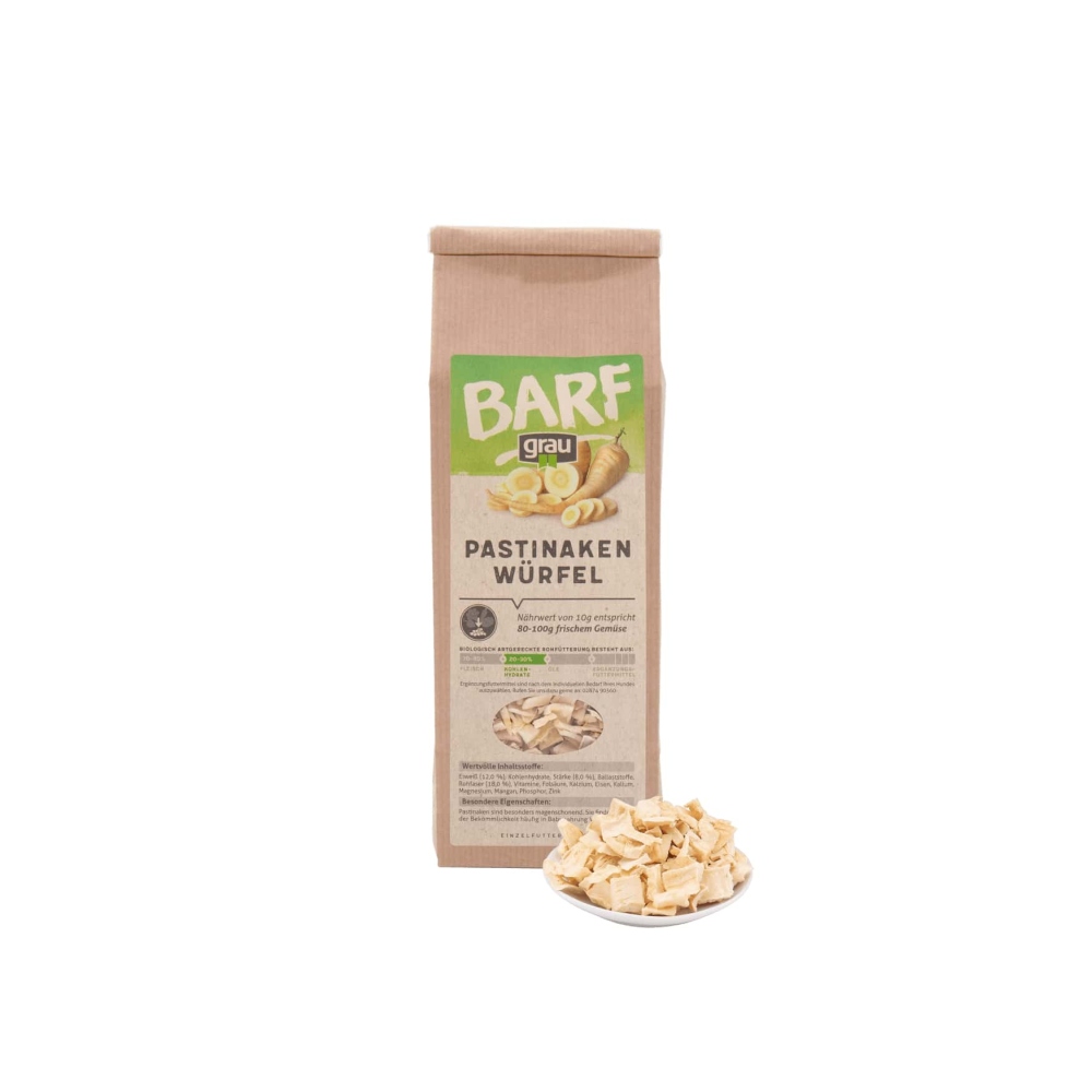 Grau Getrocknete Pastinaken-Flocken – 150 g