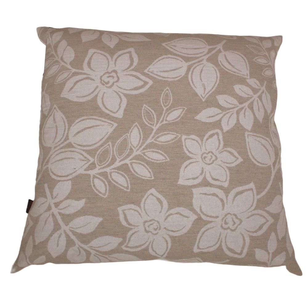 Kissen gefüllt Natur Flower natur 50 cm