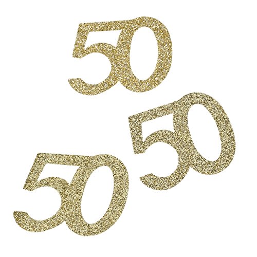Hobby Fun Jubiläumszahl "50", gold