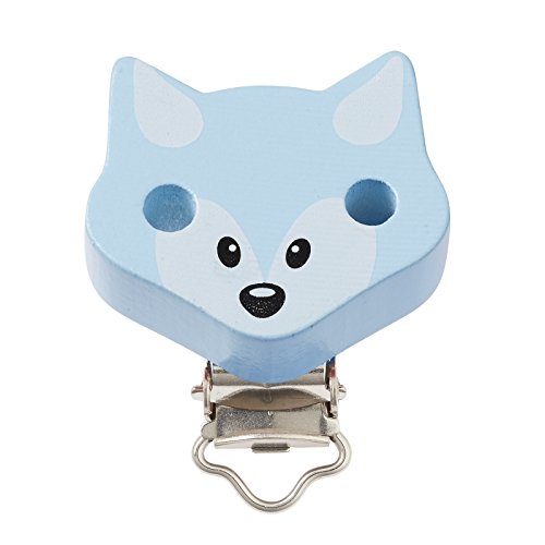 Hobby Fun Schnulli-Ketten Clip Fuchs, hellblau