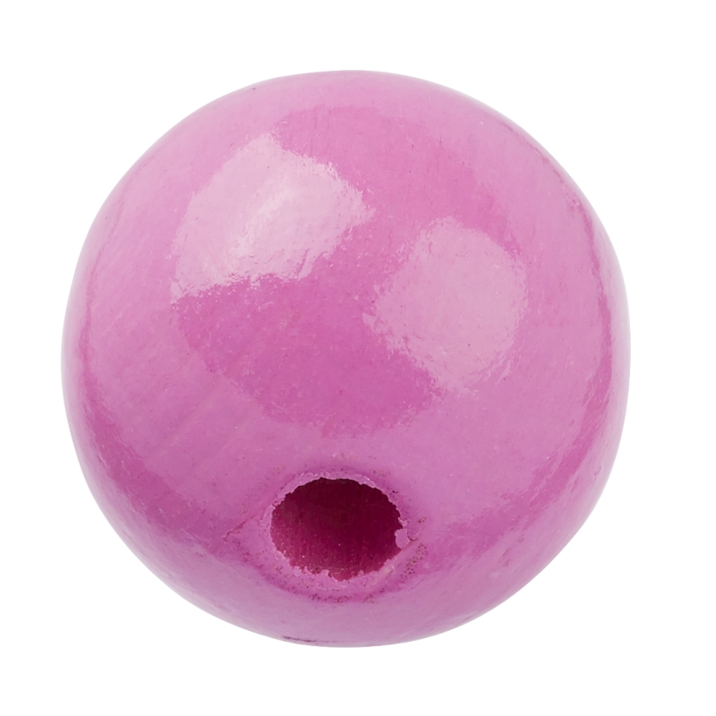 Hobby Fun Schnulli-Holzperle 10mm, cyclam