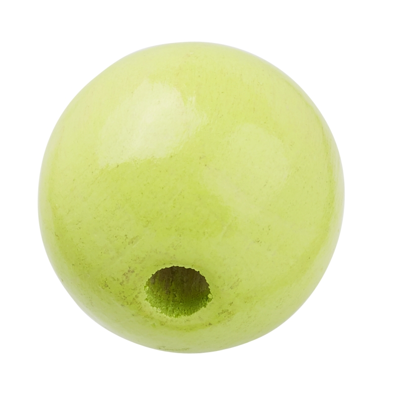 Hobby Fun Schnulli-Holzperle 12mm, lemon