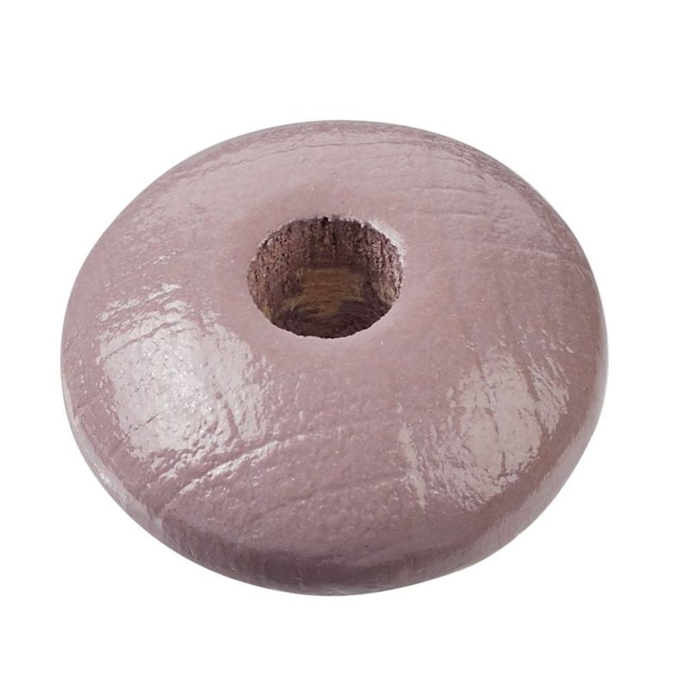 Hobby Fun Schnulli-Holzlinse rund, 10 x 5 mm, malve