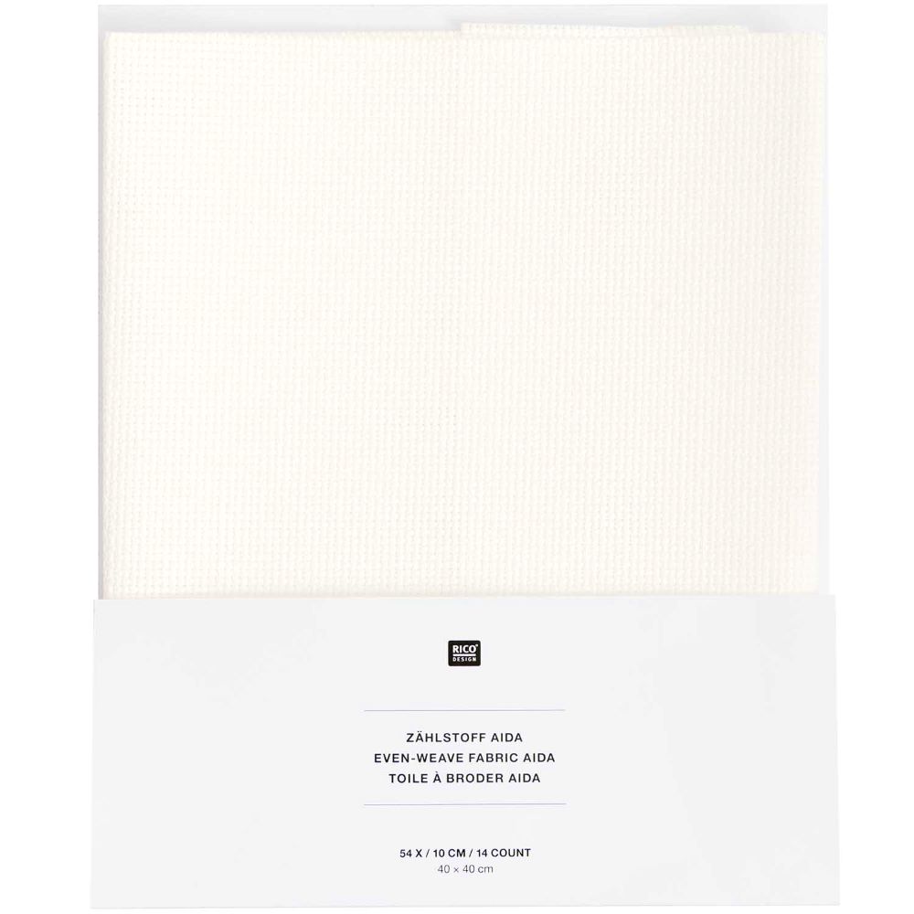 Rico Design Zählstoff AIDA wollweiß, 40 x 40 cm
